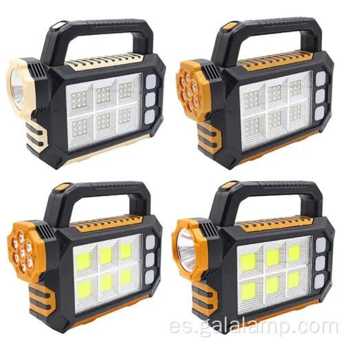 Luz de trabajo LED solar de alta potencia para acampar